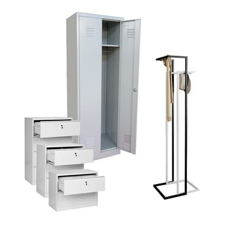 Закачалки, ормари, сефови