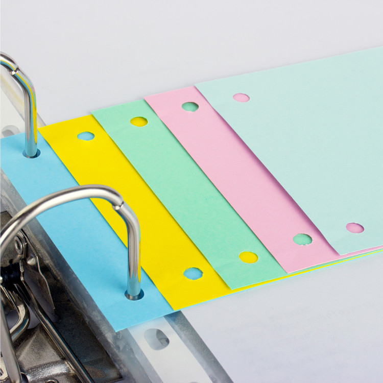 Картонски разделници 5бои, 1/100