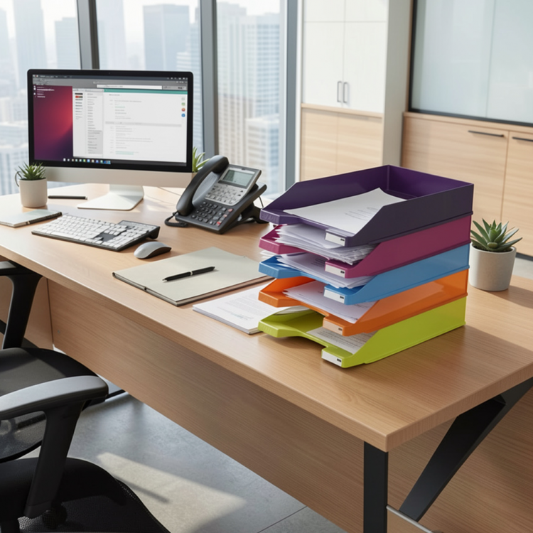 Полица за документи, мат