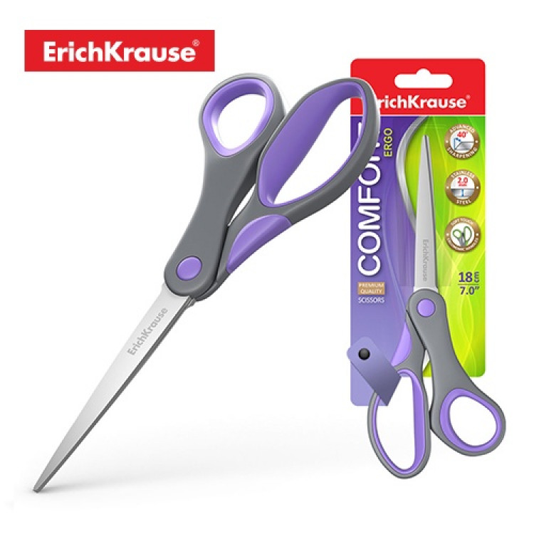 Ножици 18см Комфорт Erich Krause