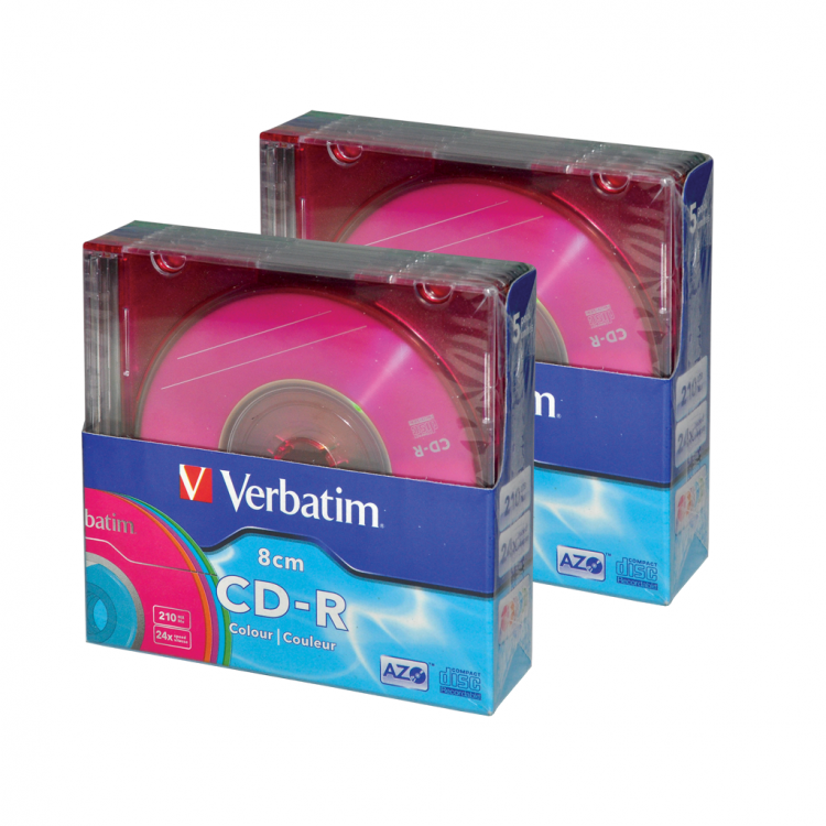 CD - R VERBATIM,210MB,24X,8cm - МИНИ