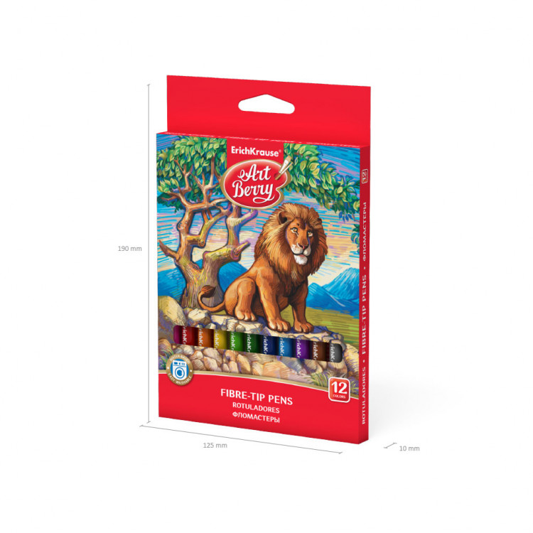 Боици фломастери 1/12, лесно перење Erich Krause