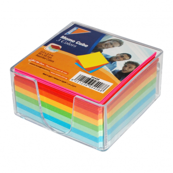 Мемо ливчиња 55х55 во боја, со кутија