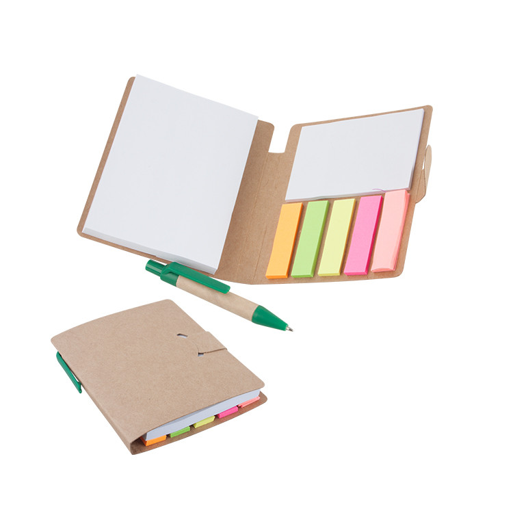 Еко сет со самолепливи ливчиња/пенкало