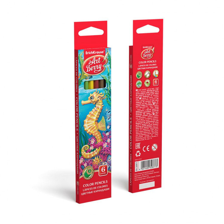 Боици дрвени 1/6 шестаголни АртБери Erich Krause