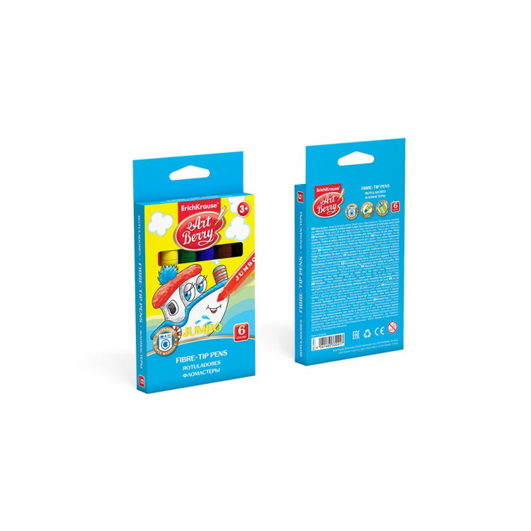 Боици фломастери 1/6 џамбо, лесно перење Erich Kra