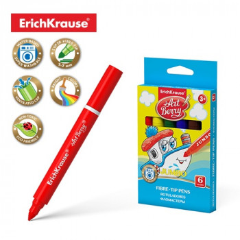 Боици фломастери 1/6 џамбо, лесно перење Erich Kra