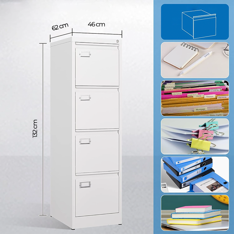 Фиокар метален со 4 фиоки CR 1232 J 46/62/132