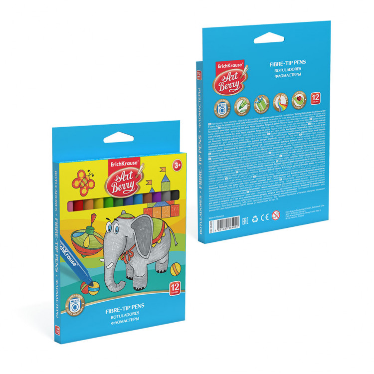 Боици фломастери 1/12 јак врв лесно перење ErichKr