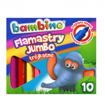 Боици фломастери 1/10 дебели Бамбино