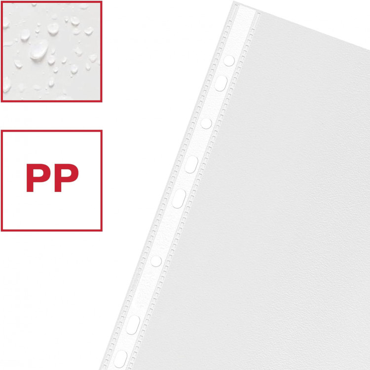 Папка перфорирана, 40 mic мат 1/100