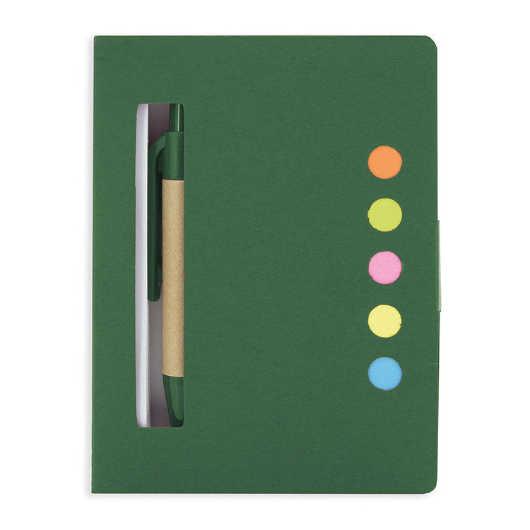 Еко сет со самолепливи ливчиња + пенкало