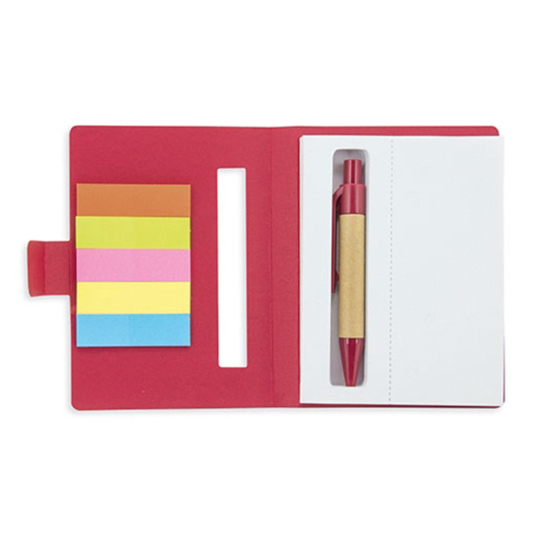 Еко сет со самолепливи ливчиња + пенкало