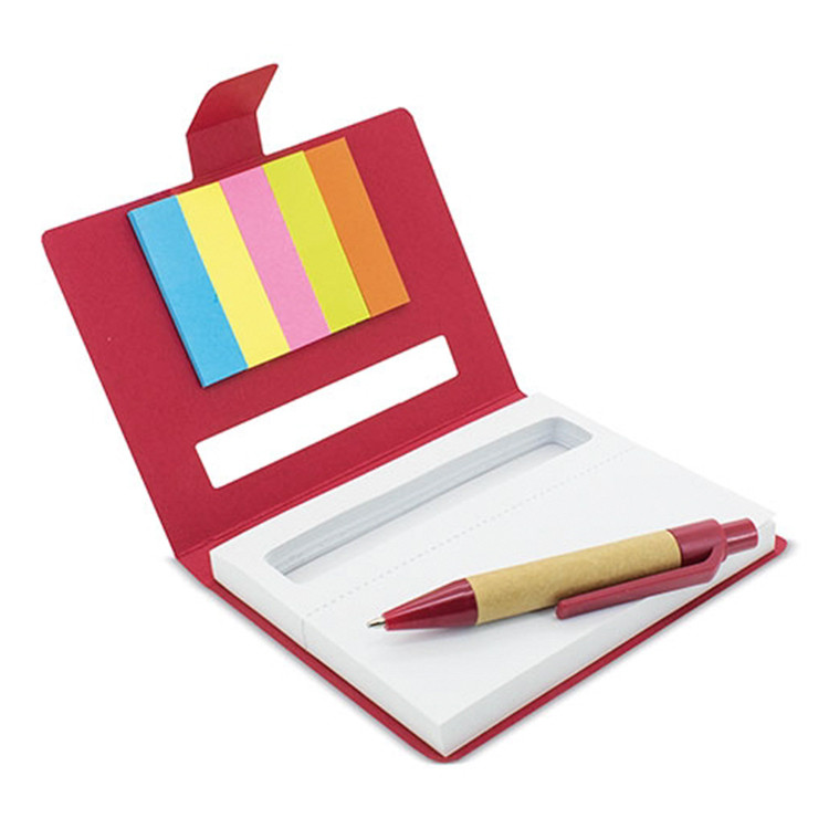 Еко сет со самолепливи ливчиња + пенкало