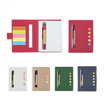 Еко сет со самолепливи ливчиња + пенкало