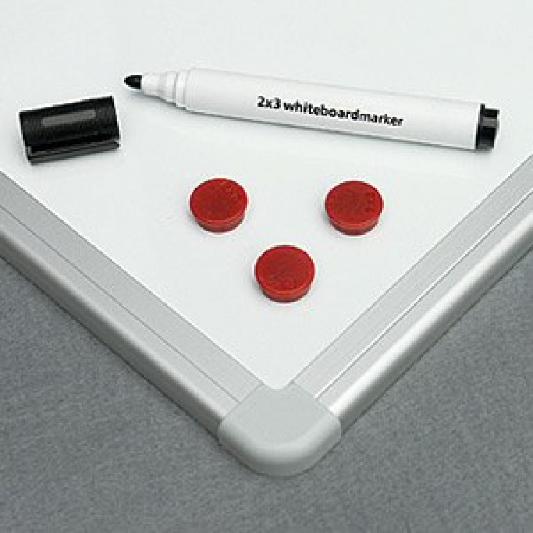 Бела табла магнетна 100х200см, алуминиум рамка