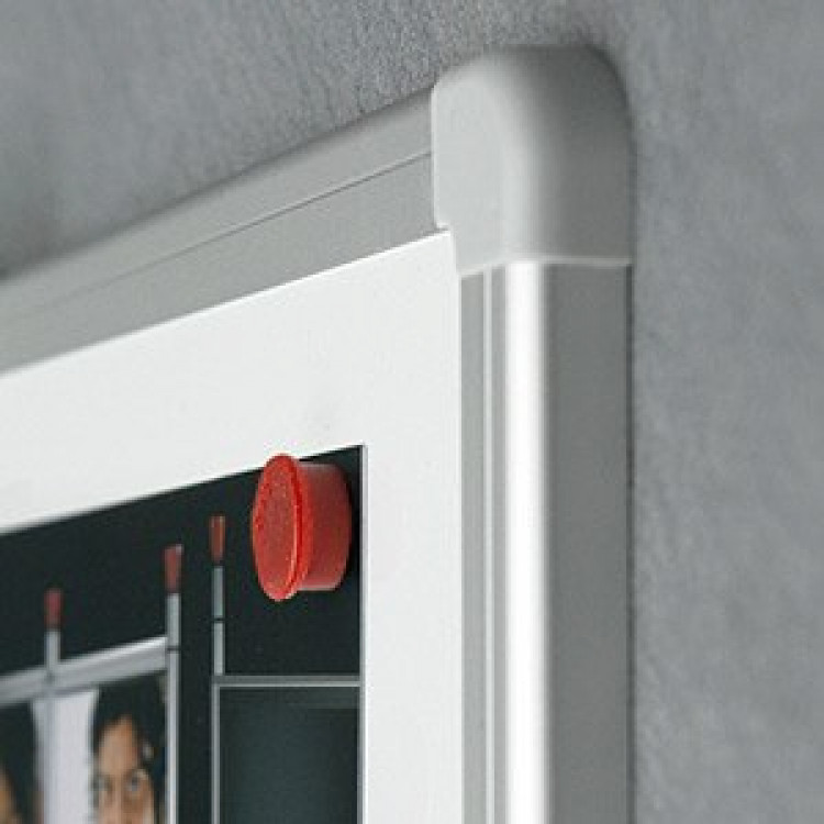 Бела табла магнетна 120х240см, алуминиум рамка