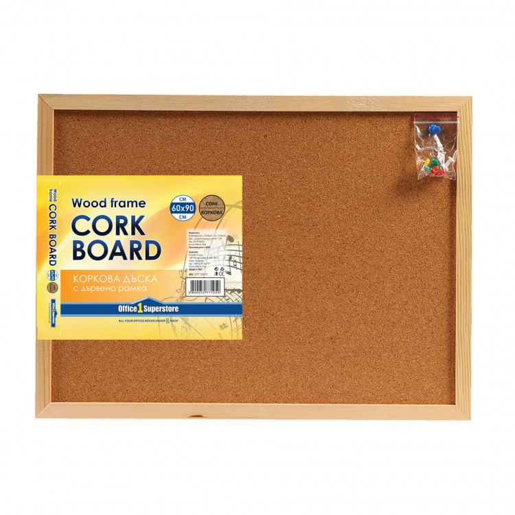 Плутана табла 60х40см, дрвена рамка