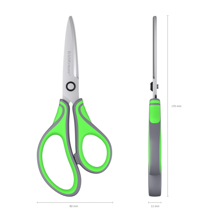 Ножици 17см Megapolis Ерго Erich Krause 