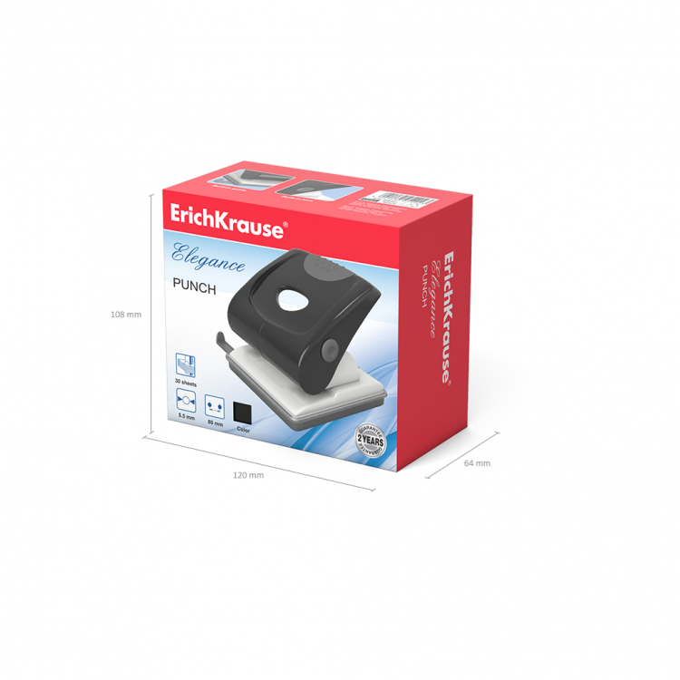 Дупчалка за 30 листови Елеганс Erich Krause