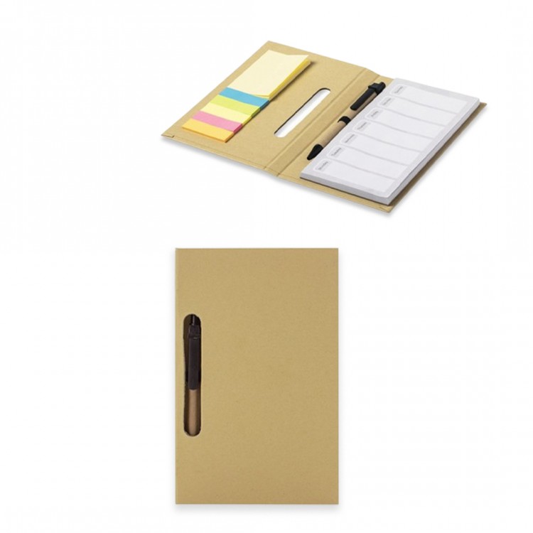 Еко планер со самолепливи ливчиња, пенкало 19х11.8