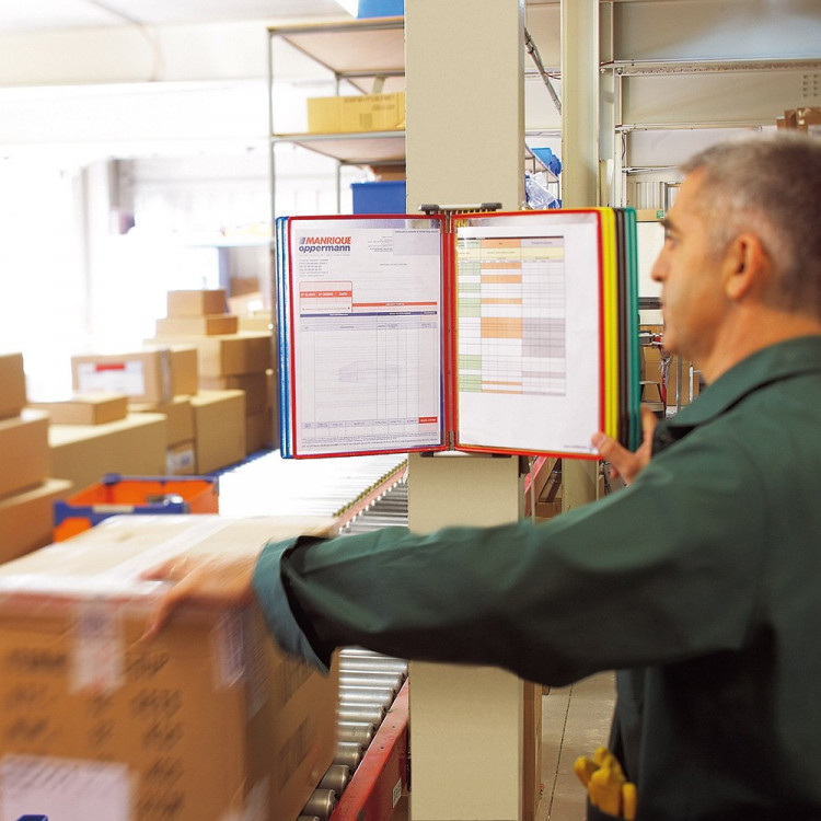 Зиден држач за каталог со 10 папки А3 формат