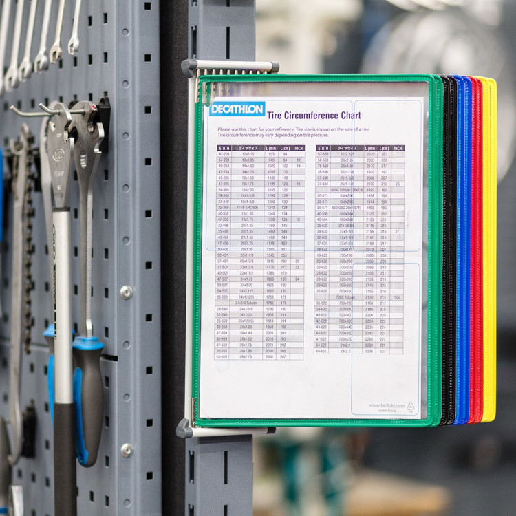 Зиден држач за каталог со 10 папки А3 формат