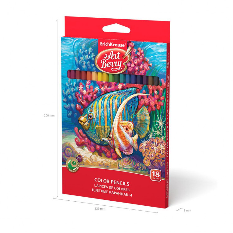 Боици дрвени 1/18 шестаголни АртБери Erich Krause