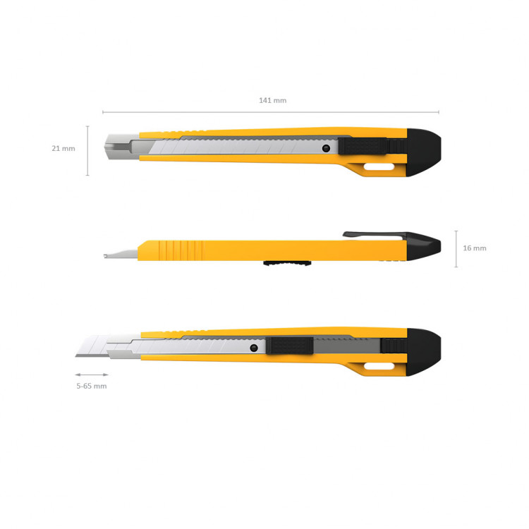 Скалпел 9мм, пвц со мет. шина