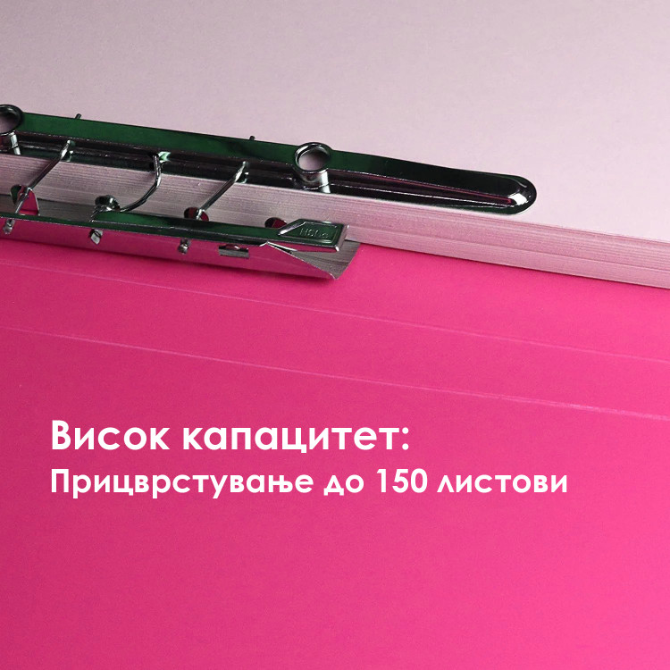 Папка со клип мет. механизам, Неон Erich Krause