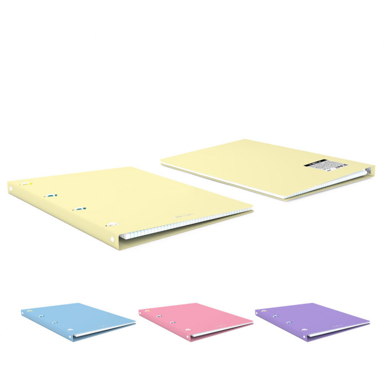 Папка со 4 прстени+тефтер 80л. Пастел Erich Krause