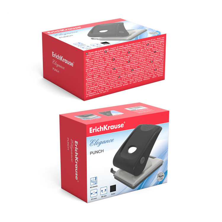 Дупчалка за 40 листови Елеганс Erich Krause