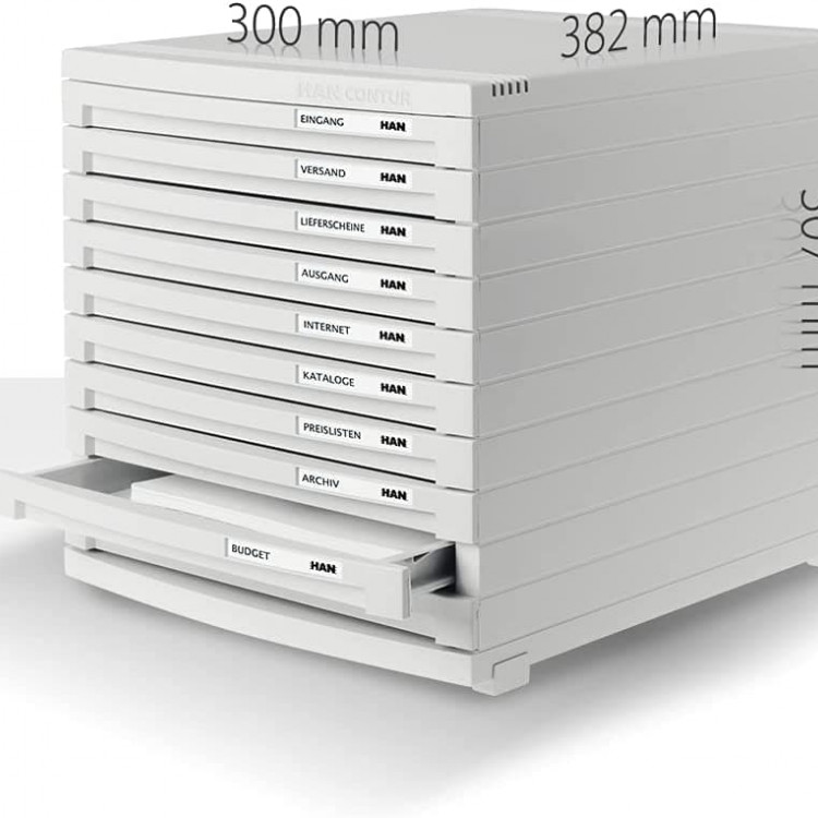 Полица со 10 фиоки