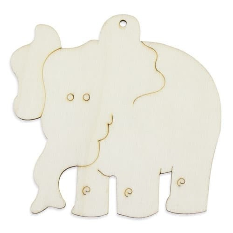 Дрвена декорација со 3 фломастери