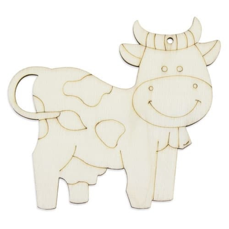 Дрвена декорација со 3 фломастери