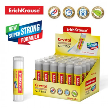 Лепило стик 8гр Кристал Erich Krause