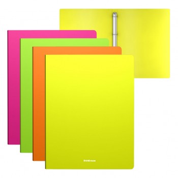 Папка со 4 прстени за 150листа Неон Erich Krause