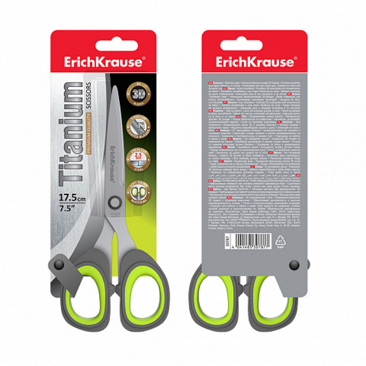 Ножици 17.5см Титаниум Erich Krause