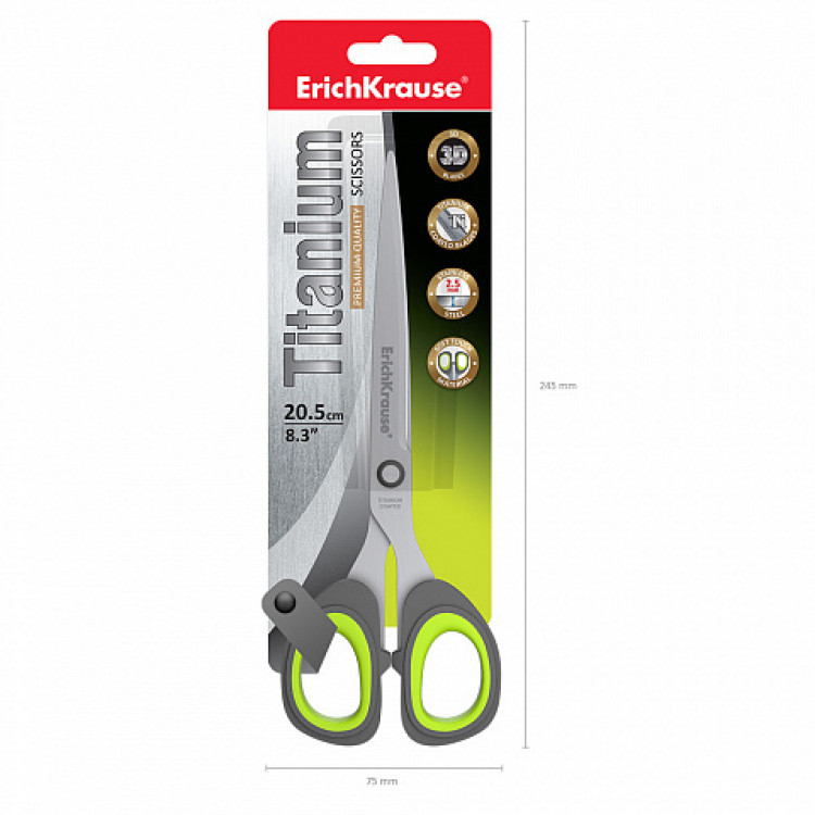 Ножици 20.5см Титаниум Erich Krause