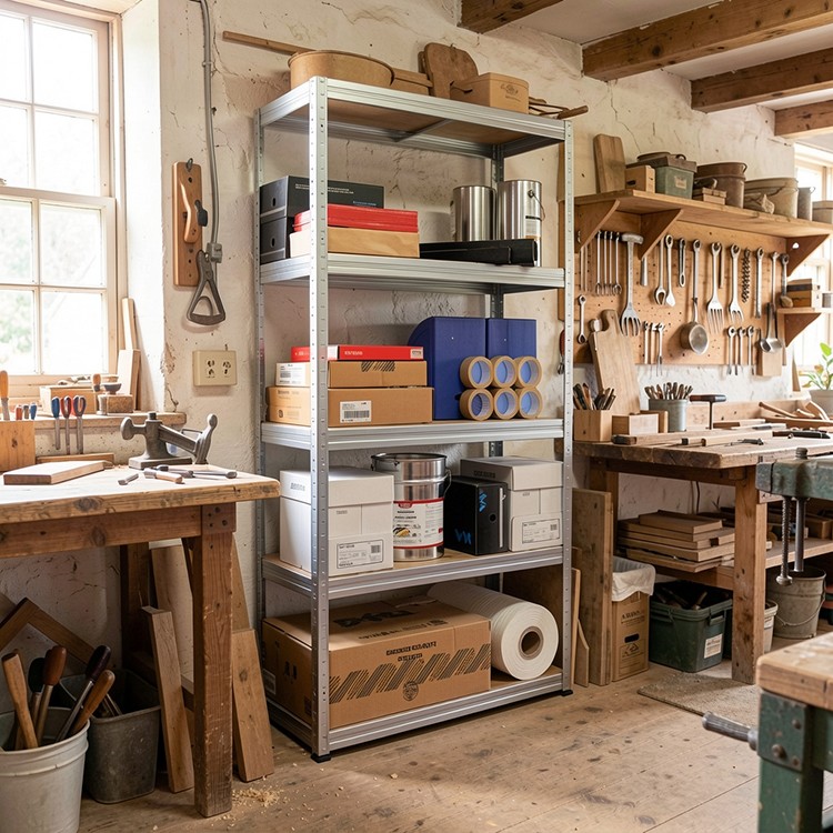 Метална сталажа Стандард 90х40х180см со 5 полици