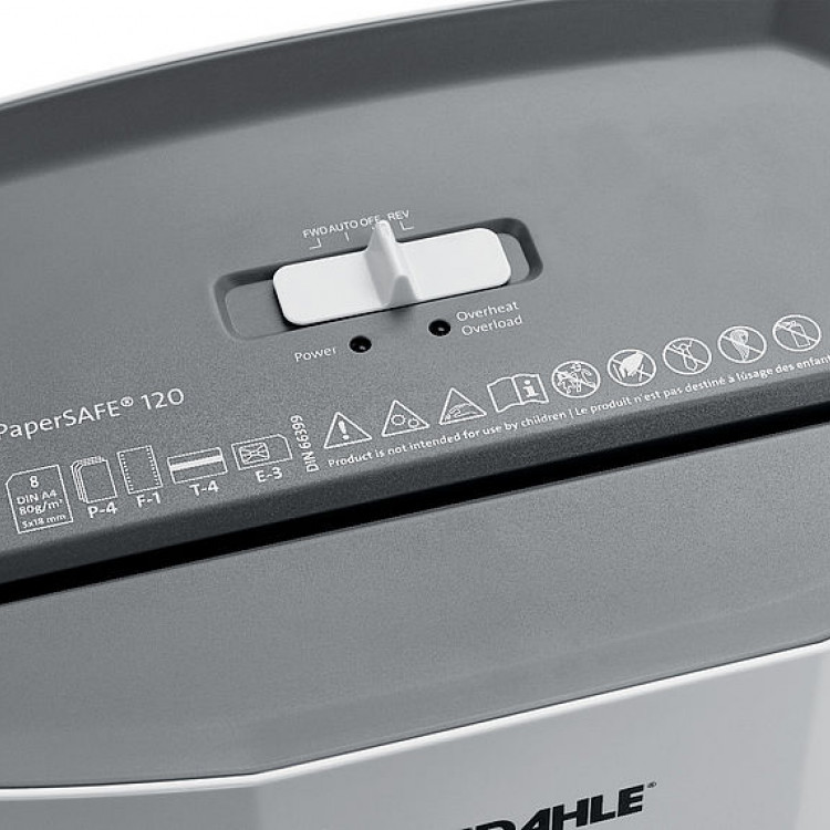 Поништувач на хартија шредер Dahle 120 safe