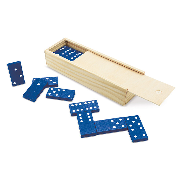 Еко домино во дрвена кутија