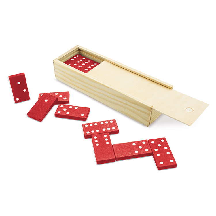 Еко домино во дрвена кутија