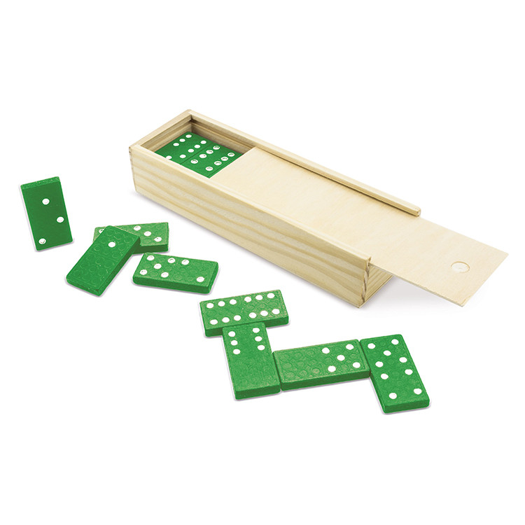 Еко домино во дрвена кутија