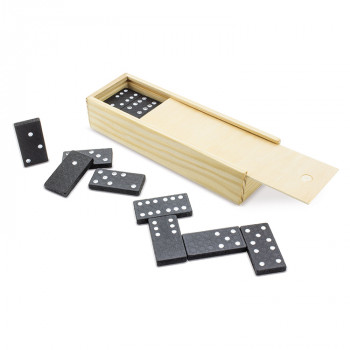 Еко домино во дрвена кутија