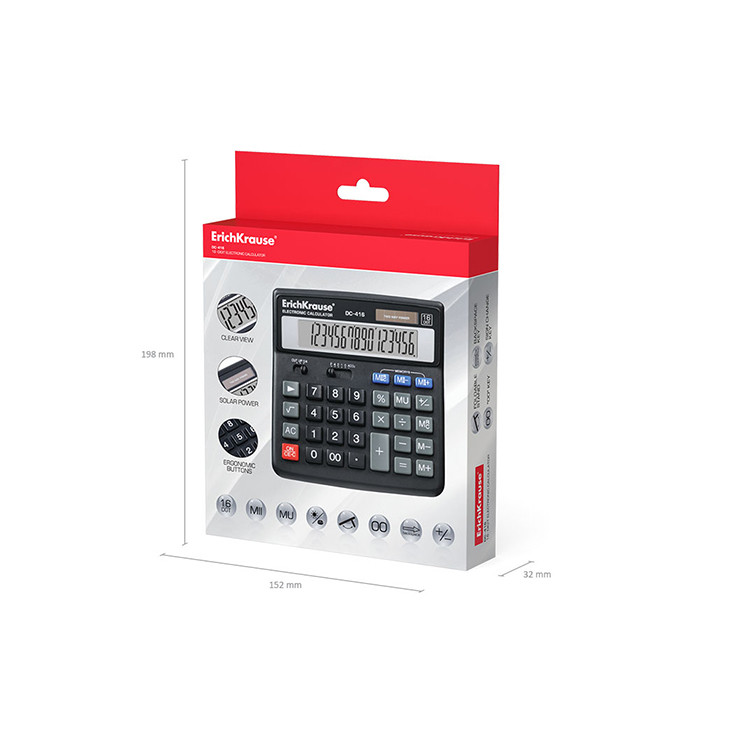 Калкулатор ДЦ 416 , 16 бројки Erich Krause