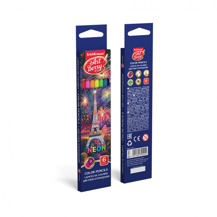 Боици пластични 1/6 АртБери Неон Erich Krause