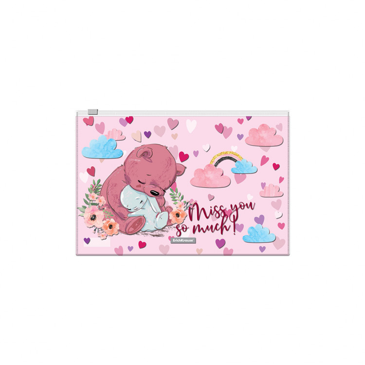 Папка со зип патент Б5 Анималс Erich Krause