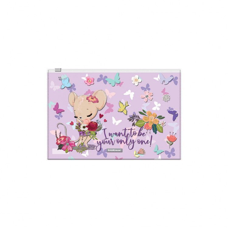 Папка со зип патент Б5 Анималс Erich Krause