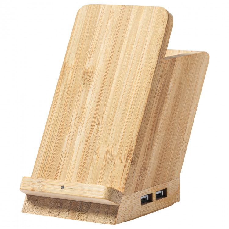 Безжичен еко полнач, држач за мобилен и пенкала